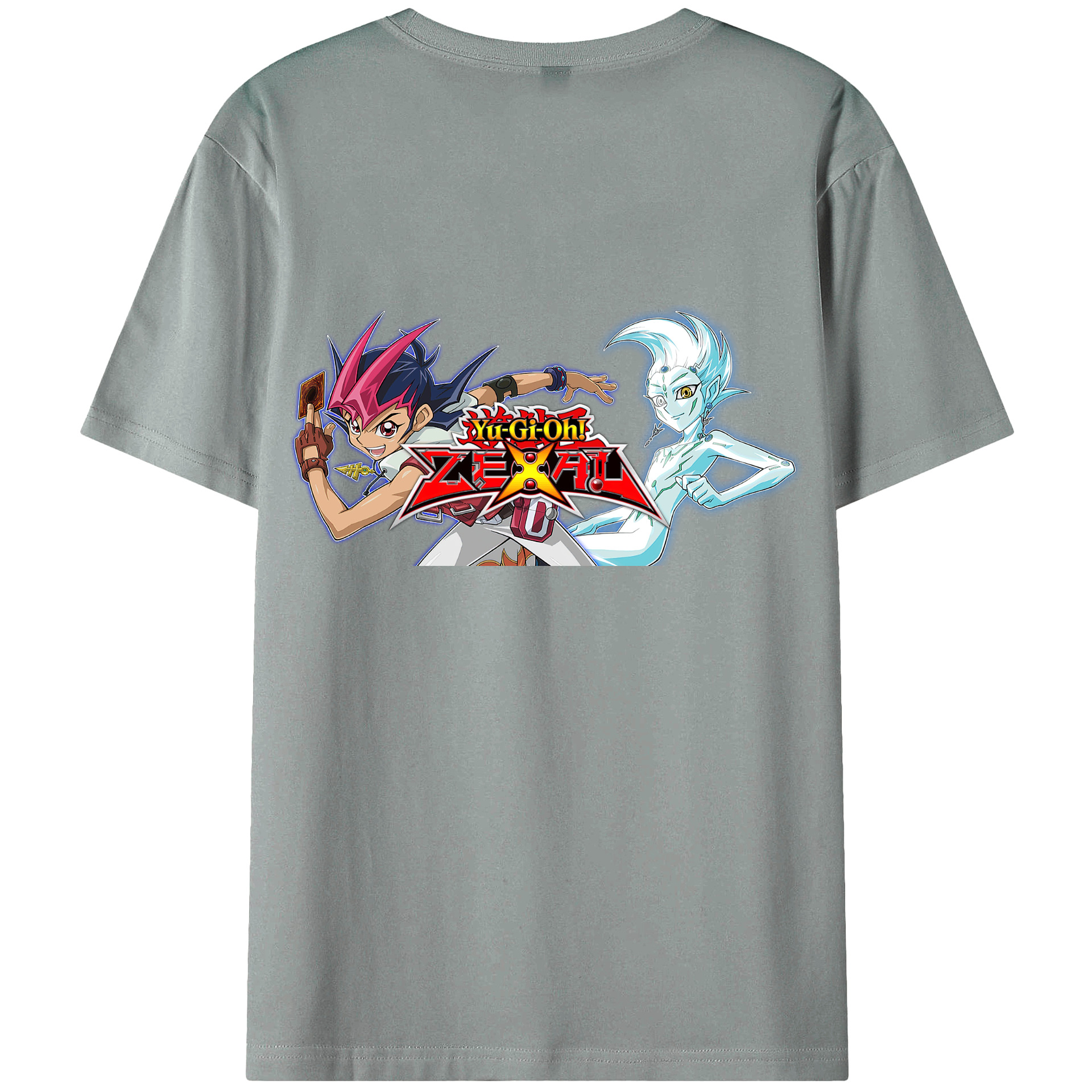 （画像用） 遊☆戯☆王 Yu-Gi-Oh! 綿100％ メンズ半袖Tシャツ（バックプリント） 通気性